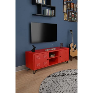 Tv Ünitesi - Metal Televizyon Sehpası - 135  cm  - Pastel Renk - Endüstriyel Tip