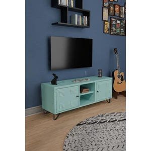 Tv Ünitesi - Metal Televizyon Sehpası - 135 cm - Pastel Renk - Endüstriyel Tip