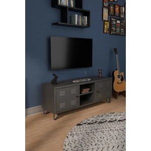 Tv Ünitesi - Metal Televizyon Sehpası - 135 cm - Pastel Renk - Endüstriyel Tip