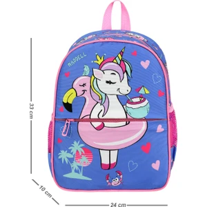 Lila Flamingo Desenli Anaokulu Kreş Sırt Çantası 24110