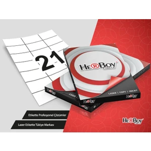 TW-2124 70x42,43 mm Laser Etiket 100 Ad.