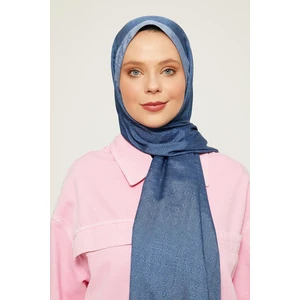 Bebe Mavisi Halka Desen Monogram Şal