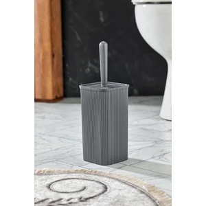 Line Çizgili Kare Kapaklı Wc Banyo Fırçası - Tuvalet Fırçası