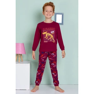 Elmp Dinazor Desenli %100 Pamuk Erkek Çocuk Pijama Takımı 1-13 Yaş 3069