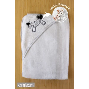 %100 Pamuk Bebek Kundak Havlusu - Sevimli At Desenli Yumuşak Bebek Havlusu Seçenekleri