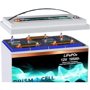 Lifepo4 Akü 105A 105 Amper 12.8 Volt Lityum Marin, Karavan, 12V 100A Solar Akü Batarya