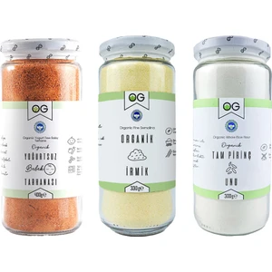 OG natural Organik Yoğurtsuz Bebek Tarhanası, Organik İrmik,Organik Tam Pirinç Unu +6 Ay