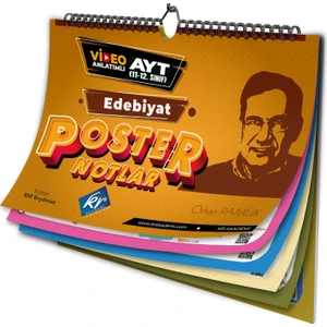 Kr Akademi Yayınları AYT Edebiyat Poster Notlar