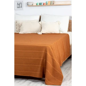 Mylasa Home Mylasahome Doğal Pamuk Bordürlü Desenli Tek Kişilik Pike 160 x 220 cm