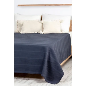 Mylasa Home Mylasahome Doğal Pamuk Bordürlü Desenli Tek Kişilik Pike 160 x 220 cm
