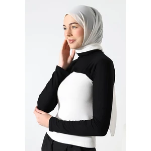 İhvan Online Balıkçı Yaka Tesettür Boyunluklu Kolluk Siyah
