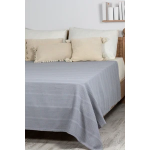 Mylasa Home Mylasahome Doğal Pamuk Bordürlü Desenli Tek Kişilik Pike 160 x 220 cm