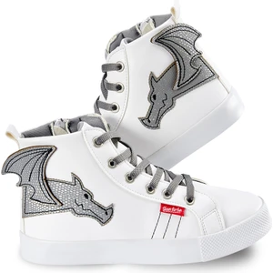 Ejderha Erkek Çocuk Beyaz Sneakers Spor Ayakkabı