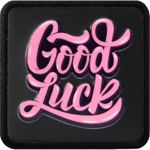 V1 Good Luck - 1 Kod Logolu Unisex Siyah Bench (Patch)