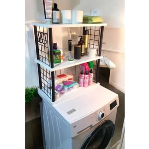 3 Raflı Banyo Düzenleyici – Çamaşır Makinesi Üstü Banyo Rafı
