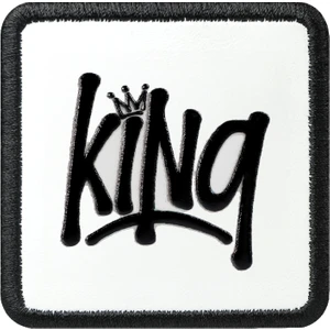 V1  King - 1bs Kod Logolu Unisex Beyaz- Siyah Bench (Patch)