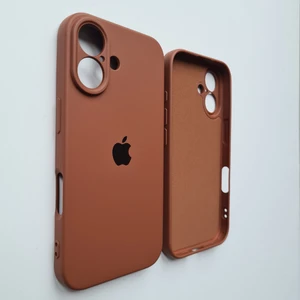 Pirok Store Apple iPhone 16 Uyumlu Kamera Korumalı Lansman Içi Kadife Sıvı Silikon Kılıf