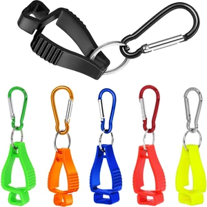 6 Adet Eldiven Klipleri Iş Eldiveni Tutucular Eldiven Kemer Klipsi Metal Karabinalar ile Inşaat Işçisi Için Koruyucu Emek (Yurt Dışından)