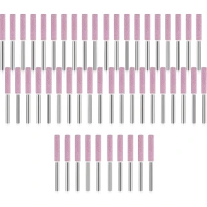 50 Parça Çapak Taşlama Taş Dosyası, Testere Bileyici Için Parlatma Taşlama Aracı Taşlama Uçları, 3/16 Inç/4,8 mm (Yurt Dışından)