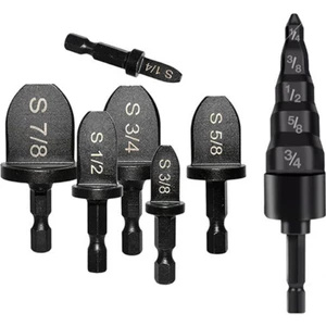 7 Adet Manuel Bakır Boru Dövme Aracı Matkap Ucu, 6 Adet Boru Genişletici Matkap Ucu 5 In 1 Klima Bakır Boru Genişletici (Yurt Dışından)