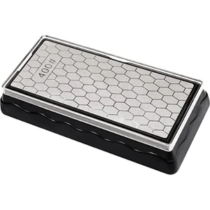 Çift Taraflı Elmas Bileme Taşı, Kaymaz Tabanlı Whetstone Petek Yüzey Plakası (400/1000 Grit) (Yurt Dışından)