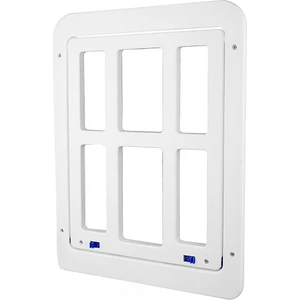 Pet Köpek Ekran Kapısı 13.4INÇX17.3INÇ Kapı Manyetik Kapaklı Kilitlenebilir Köpek Kapısı / Kapı, Pencere ve Sundurma - Beyaz (Yurt Dışından)