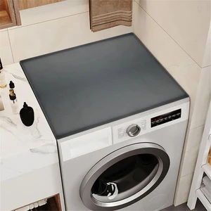 Kurutma Makinesi Üstü Için Kurutma Matı Silikon Çamaşır Kurutma Makinesi Örtüsü Üst Çamaşır Makinesi Örtüsü Toz Geçirmez Su Geçirmez Koruyucu Mat A (Yurt Dışından)