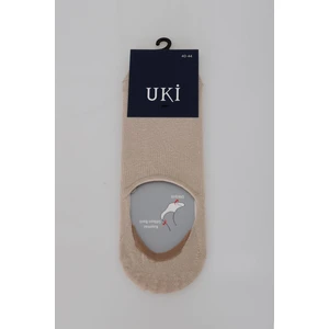 Bej Düz Babet Çorap