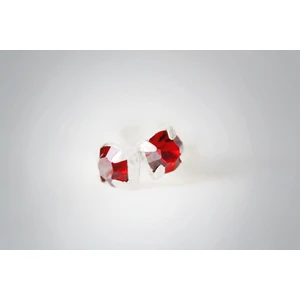 Lal Doğal Taş 925 Ayar Mini Gümüş Küpe