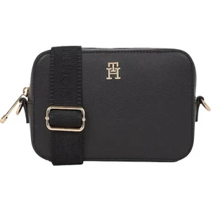 Tommy Hilfiger Kadın Siyah Yumuşak Plakalı Çapraz Çanta