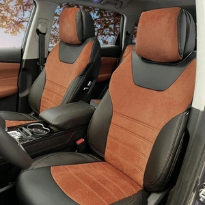Chery Tiggo 8 Pro Araca Özel Oto Koltuk Kılıfı 5 KOLTUK - Tay Tüyü ve 1. Kalite Deri