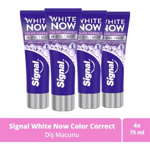 White Now Color Correct Diş Macunu 75 ml X4