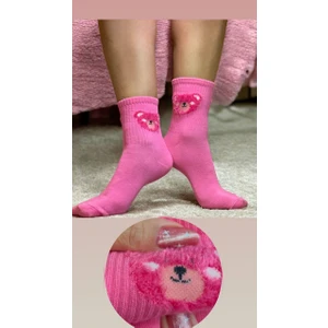Hediyelik Teddy Peluş Tüylü Kadın Çorap