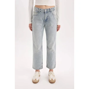 Straight Fit Normal Bel Bilek Boy Jean Yıkamalı Pantolon D8103AX24AU