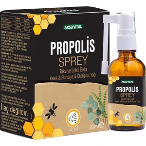Aksuvital Propolisli Boğaz Spreyi 20ML Kekik Ekinezya Okaliptus Ilaveli