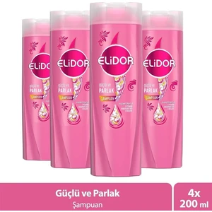Superblend Saç Bakım Şampuanı Güçlü ve Parlak E Vitamini Makademya Yağı Kolajen 200 ml x 4