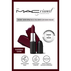 MAC MACximal Sleek Satin Lipstick İkonik Saten Bitişli Ruj-GUESSING GAME 3.5GM