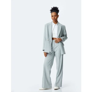 Klasik Kesim Regular Fit Düz Paça Kumaş Pantolon