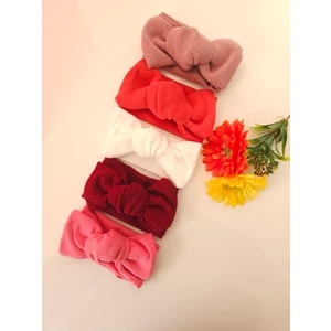 Kız Bebek Bağlamalı Bandana 5' Li Set