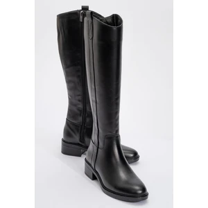 Acro Siyah Cilt Hakiki Deri Kadın Çizme