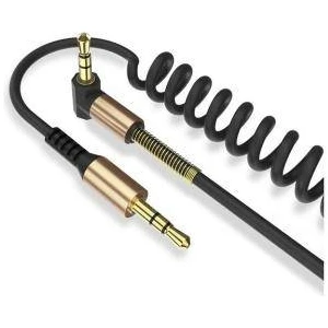 C-807 1.8m Metre 3.5mm Aux L Spiral Ses Aktarım Kablosu