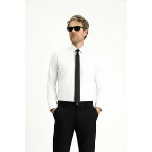 Uzun Kol Slim Fit Klasik Yaka Oxford Pamuklu Kolay Ütülenebilir Gömlek