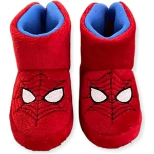 New One Mall Spiderman Örümcek Adam Erkek Çocuk Kaydırmaz Taban Panduf Anaokulu Kreş Ev Ayakkabısı