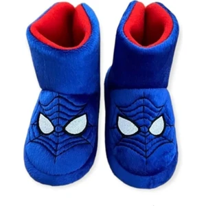 New One Mall Spiderman Örümcek Adam Erkek Çocuk Kaydırmaz Taban Panduf Anaokulu Kreş Ev Ayakkabısı