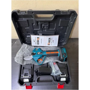 Alman V598 5AH Çift Akülü 50MM Çift Kademeli Akülü Budama Makası,bağ Makası + Yedek Makas Hediyeli
