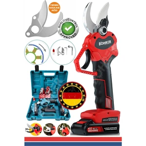 BH-21S 600 W 21 V Çift Akülü Yüksek Karbonlu Çelik Kesme Şarjlı Dal Budama Makası