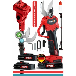V258 5AH 30MM Çift Kademeli Teleskop Uzatmalı Kömürsüz Red Akülü Budama Makası