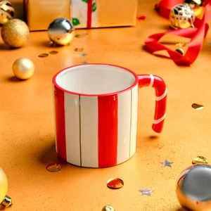 New Year Yılbaşı Candy Stripe Kupa 720 ml