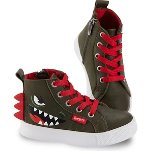 Dinozor Erkek Çocuk Haki Sneakers Spor Ayakkabı