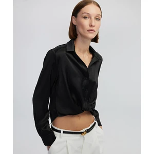 Parlak dokulu crop gömlek IW6240025344001